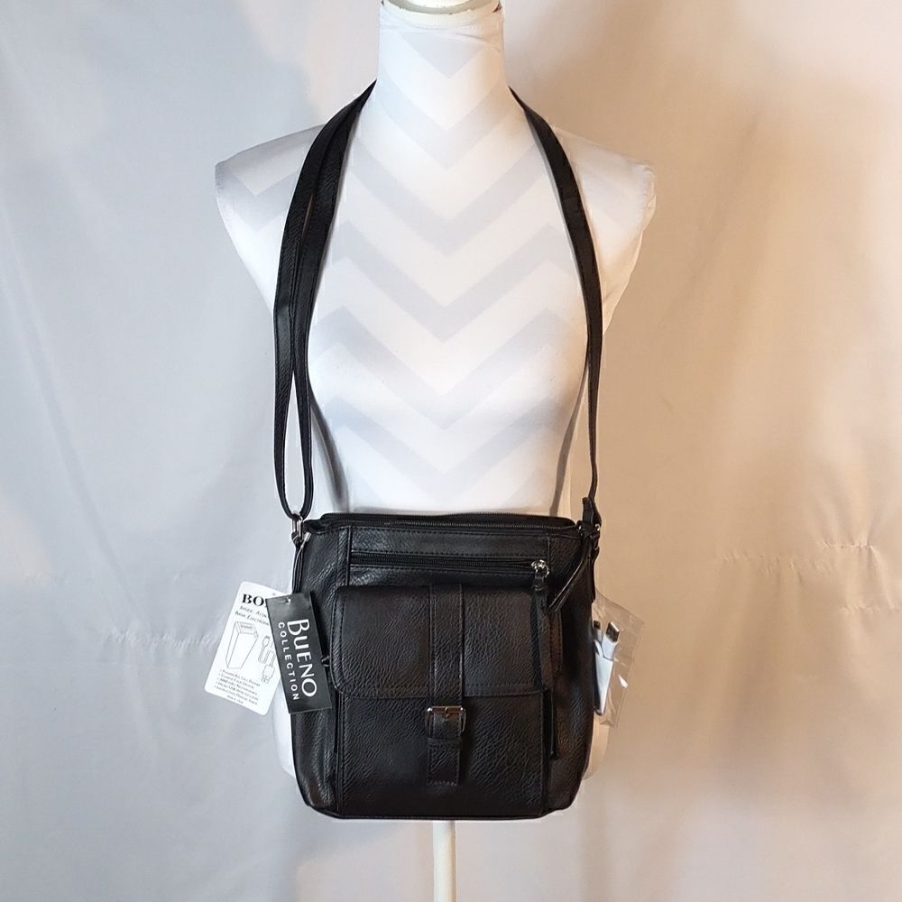 Bueno Brown Crossbody Purse w/ Phone Charger